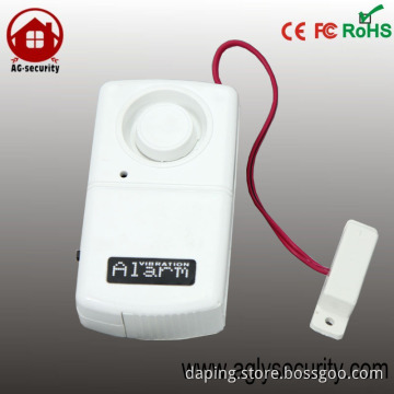 Wireless window vibration sensor alarm